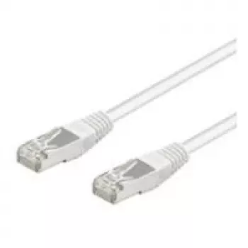 Wentronic Goobay cable de red CAT 5e, SF/UTP, blanco, 0,5 m - mezcla de cobre CCA (93478)