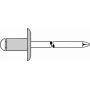 Remache ciego GESIPA 5×8 mm cabeza grande K14 KS para material de 2,5–4,5 mm, 250 uds.