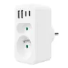 Regleta de enchufes MACLEAN MCE249 F/W – 2 tomas de corriente (16A + 6A) y 4 USB (2× A, 2× C PD 20W)