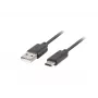 Cable USB 2.0 LANBERG CA-USBO-20CU-0010-BK — USB A a USB C, 1 m, negro, 480 Mbit/s