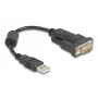 Cable serie DeLOCK 61549 negro 0,25 m USB Type-A RS-232