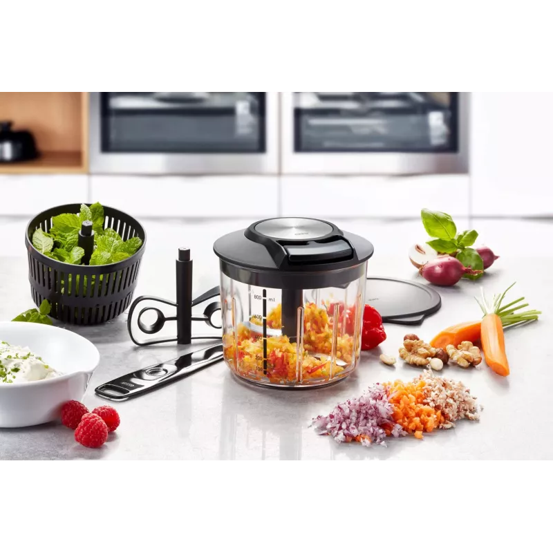 Picadora manual de alimentos GEFU SPEEDWING G-13600 - picadora múltiple con cuerda de tracción