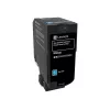 Lexmark - Alto rendimiento - cian - Original - Cartucho de tóner LCCP - para Lexmark CS720de, CS720dte, CS725de, CS725dte, CX725de, CX725dhe, CX725dthe (74