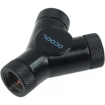 Alphacool HF Y-Connector - G1/4 giratorio - 3x rosca hembra - negro profundo (17066)