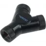 Alphacool HF Y-Connector - G1/4 giratorio - 3x rosca hembra - negro profundo (17066)