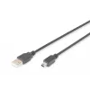 ASM AK-300108-018-S Cable ASSMANN USB 2.0 HighSpeed Canon Type-A / Mini-USB B (5 pines) macho 1,8 m