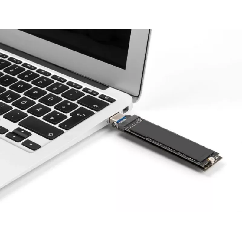 Convertidor combo DeLOCK para M.2 NVMe PCIe o SSD SATA USB 3.2 Gen 2 negro