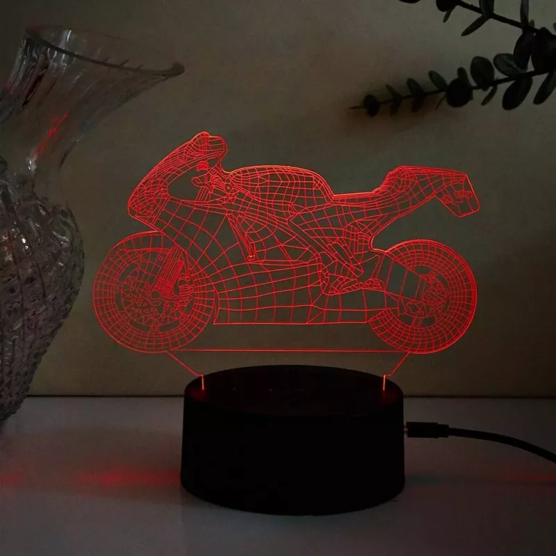 Lámpara LED decorativa para vehículos MANTA SNL121RGB luz RGB 3D para coches y motos