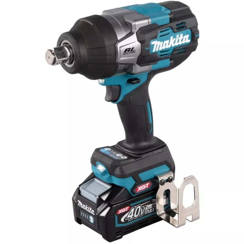 Atornillador de impacto a batería TW001GM201 XGT, 40 Voltios Azul/Negro, 2x batería Li-Ion XGT 4 Ah, en maletín