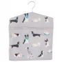 Bolsa para pinzas de ropa Beldray LA032005DFEU7 con motivo de perro, almacenaje de tela de pared