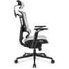 Silla de oficina Sharkoon OfficePal C50M — asiento acolchado, respaldo de malla, negra, respaldo 49 × 63 cm, anchura de asiento 50 cm