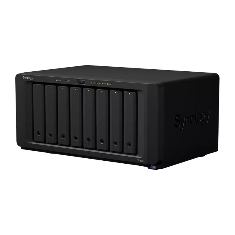 Synology DiskStation DS1821+ servidor NAS/almacenamiento torre Ryzen Embedded V1500B 4 GB DDR4 0 TB DiskStation Manager negro
