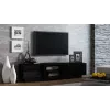 Mueble de TV Cama SIGMA1 180 negro/negro brillante