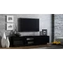 Mueble de TV Cama SIGMA1 180 negro/negro brillante