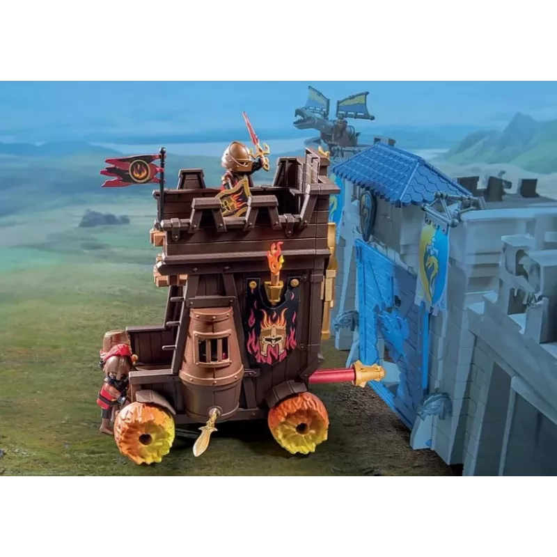 Set de figuras Novelmore 71643 carro de combate con cañón de fuego