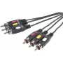 SpeaKa Professional SP-7869868 Cable de vídeo compuesto 10 m 3 x RCA Negro (SP-7869868)