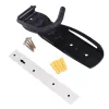 Soporte de bicicleta de pared MACLEAN MC-432, soporte vertical para bicicleta, ancho ajustable, carga máx. 30 kg, negro