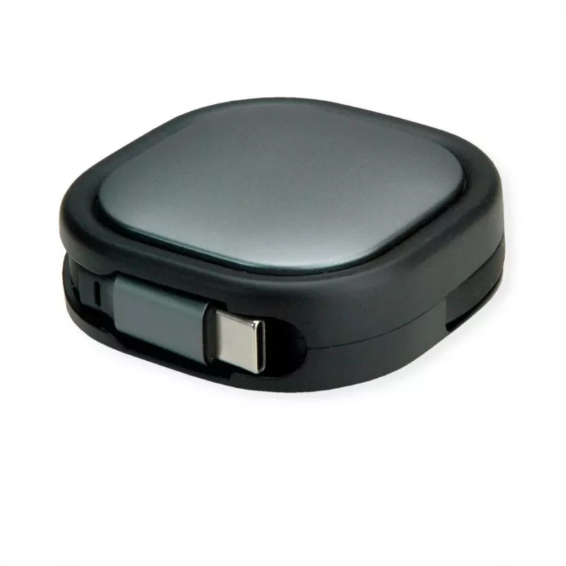Cable enrollable USB2.0 ROLINE C-C ST/ST 1,2m – cable – digital/datos (11.02.8420)