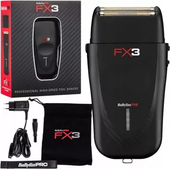 Afeitadora eléctrica BaByliss PRO FXX3SBE – recortadora profesional para barbería, red/batería
