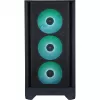 Caja PC Silentware Flow 110 A-RGB negra — caja mid-tower, panel lateral de cristal templado