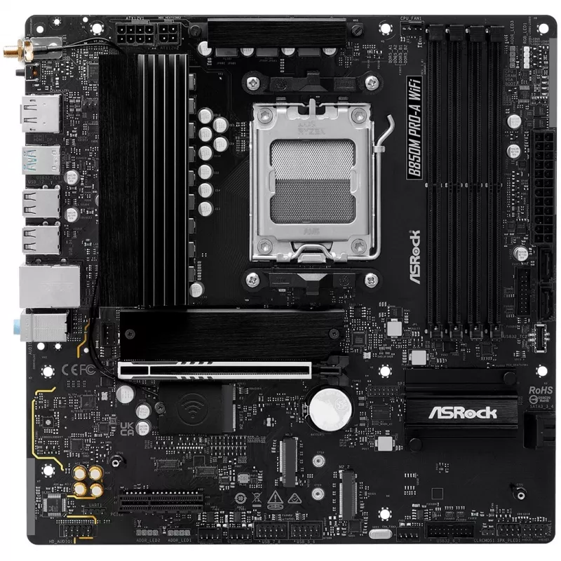 Placa base ASRock B850M Pro-A WiFi micro ATX – AMD B850, socket AM5, DDR5, 4x DIMM, 256 GB, Wi-Fi, 2,5-Gb-LAN