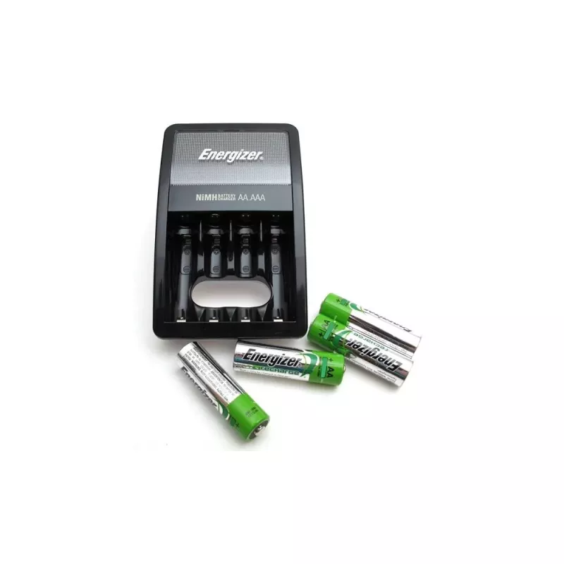 Energizer Maxi Cargador CHVCM4-EU con 4 pilas recargables NiMH AA 2000 mAh (CHVCM4-EU)