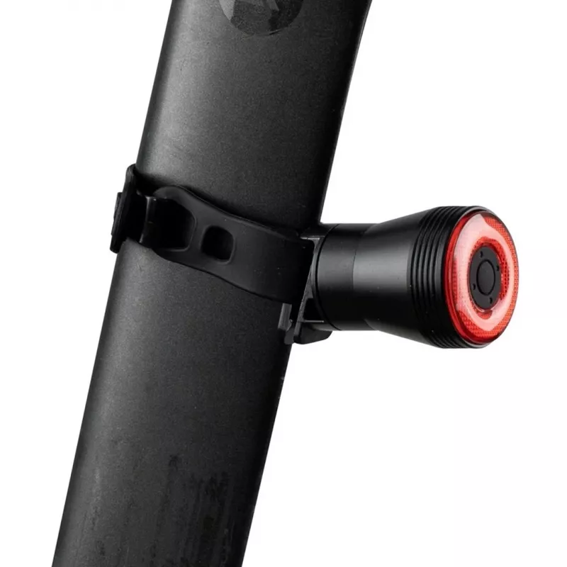 Rockbros Q5 luz trasera negra para bicicletas con sistema STOP inteligente