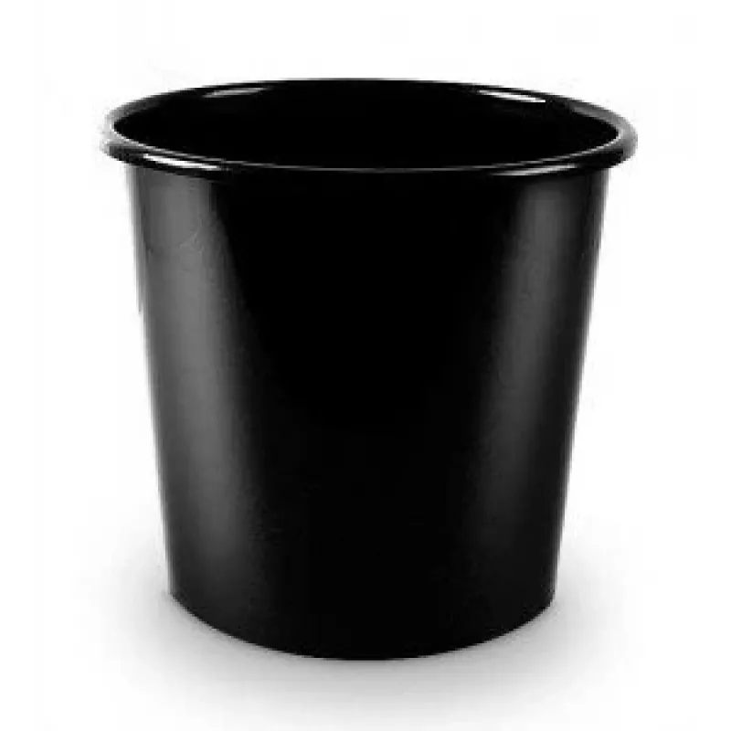 Papelera Forpus, 11 l, negro, plástico