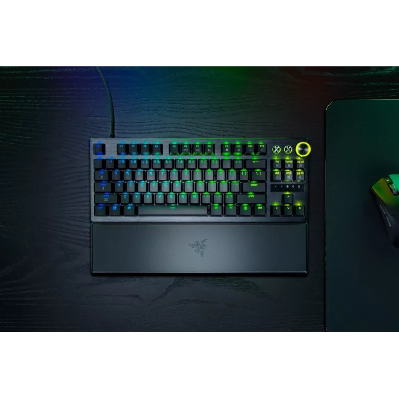 Razer Huntsman V3 Pro Tenkeyless 8KHz | Teclado gaming | Con cable | US | Negro | USB Type-C | Razer Analog Optical Switch Gen-2