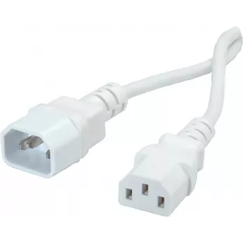 Cable de alimentación ROLINE GREEN C14/C13 LSOH 0,8 m blanco - cable - 0,8 m