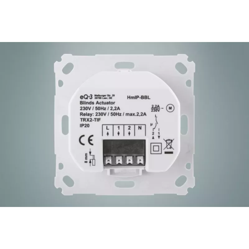 EQ3-AG HmIP-BBL Accesorio electrónico por radio para persiana veneciana/persiana enrollable Blanco (151333A0)