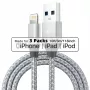 ROLINE - cable de carga/datos para iPad/iPhone/iPod - Lightning / USB - USB Type-A, 4 polos (M) - Lightning (M) - 1 m - apantallado - (USB/USB 2.0) - blanco (Pa