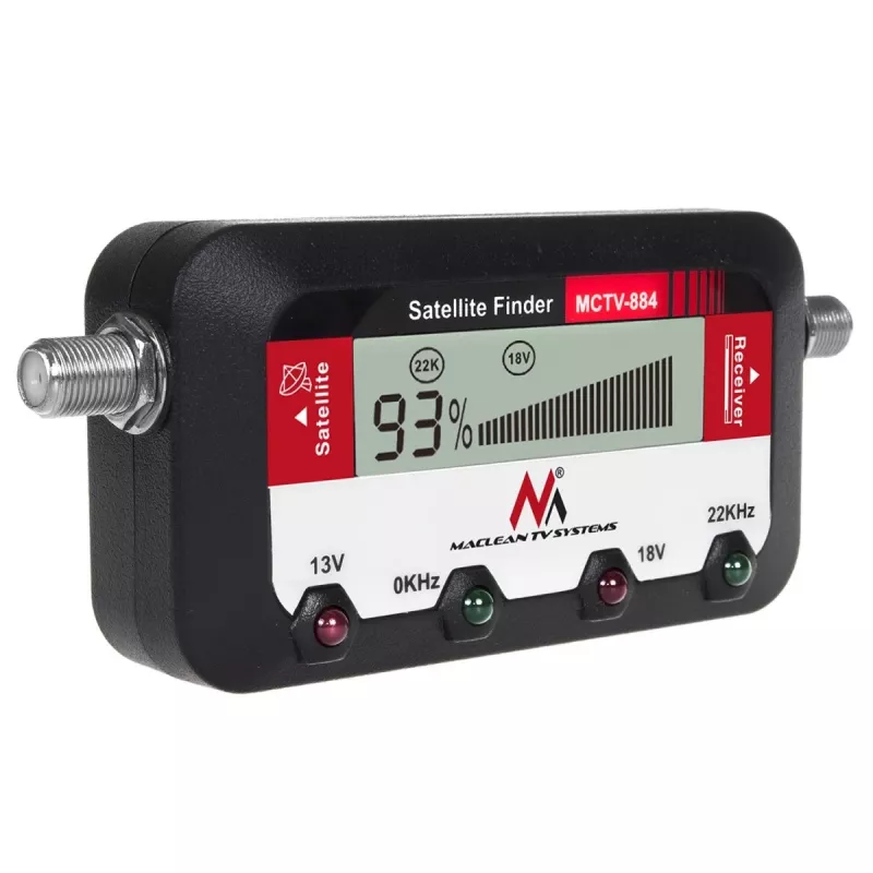 Maclean MCTV-884 medidor digital de señal de satélite, LCD