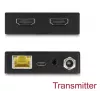 Set transmisor y receptor AV DELOCK 65955 — Extensor HDMI Cat6/Cat6a, hasta 3840×2160, con cable, alimentación Micro-USB-B