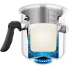Jarra para leche LAMART LT1068, acero inoxidable de doble pared, fondo sándwich, 1,5 L, silbato, escala de volumen