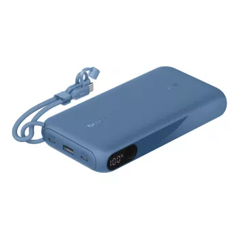 Batería externa Belkin BPB028hqBL 20000 mAh, 2× USB‑C, 1× USB‑A, azul