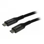 Synergy 21 Cable USB C St> 3,0 m USB3.2 negro textil 20G/5A 240W Gen 2x2 – Cable – Digital/Datos (S215315)