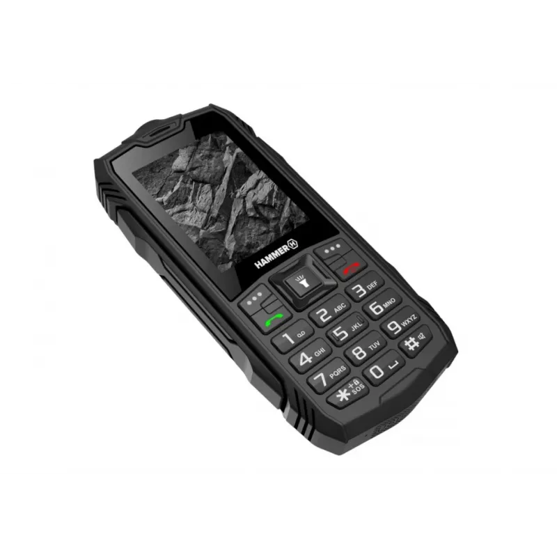 myPhone Hammer Rock teléfono móvil resistente, 2,4 pulgadas, Dual SIM, negro