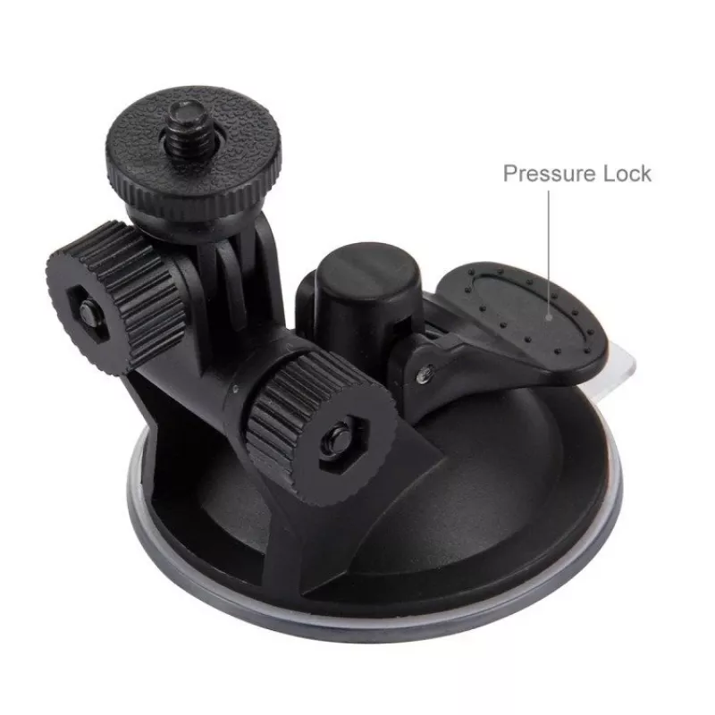 Puluz soporte para parabrisas de coche para cámaras de acción (incl. Osmo Action 5 Pro, Insta360 X5)