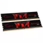 DIMM 16 GB DDR4-3000 (2x 8 GB) Dual-Kit, Memoria RAM negra, F4-3000C16D-16GISB, Aegis, INTEL XMP