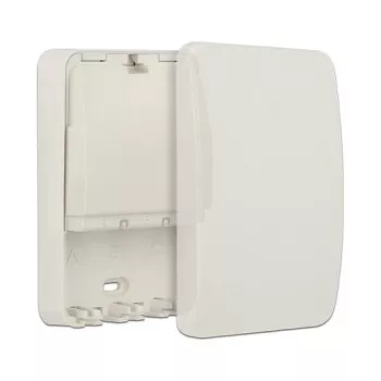 Caja de superficie y de distribución DELOCK 86262, blanca, 82×120×31 mm