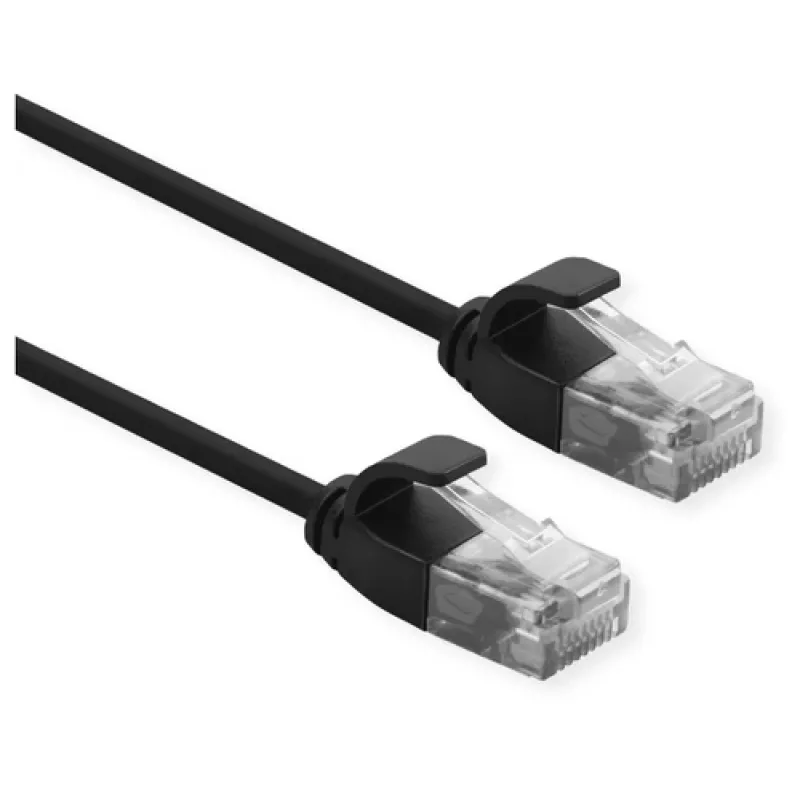 Cable de red ROLINE 21.15.3953 RJ-45 Cat6a 1 m negro