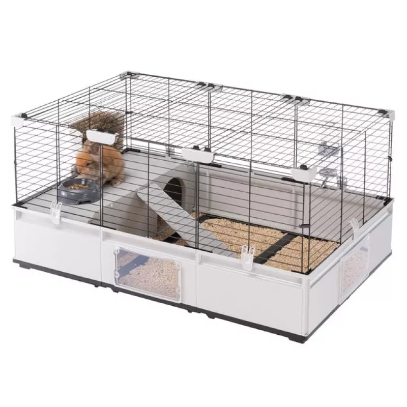 Ferplast Modular 2 jaula para conejo y cobaya, 109 x 72 x 56 cm