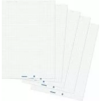 Papel para flipchart Franken ZUF2180 cuadriculado 68 x 99 cm 20 hojas por bloc, 5 blocs