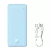 Batería portátil Baseus Airpow 10000 mAh, 20W, LiPo, USB-C + USB-A, azul