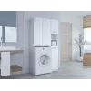 Armario de baño Top-E-Shop MARPOL DD BI – independiente, blanco, 10 estantes