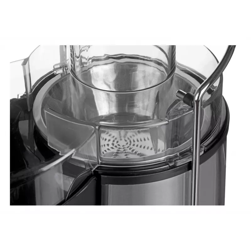 Exprimidor CLATRONIC AE 3532 1000 W, carcasa de acero inoxidable, contenedor de pulpa de 2 L, 2 velocidades, antigoteo