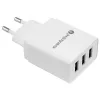 Everactive CARGADOR DE TELÉFONO 3X USB 3, 4A BLANCO