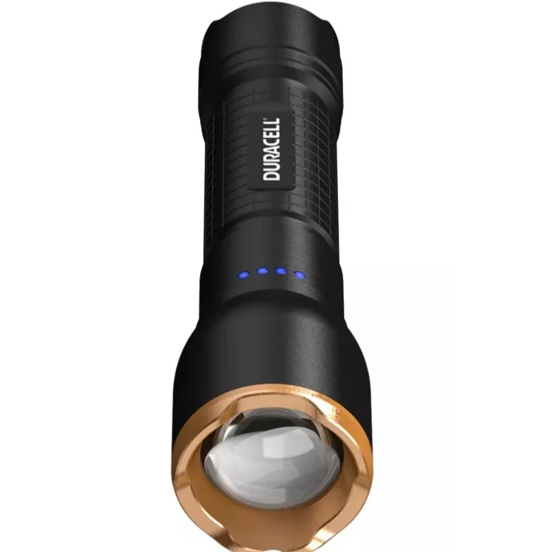 Linterna Duracell DF1500R en caja de regalo negra