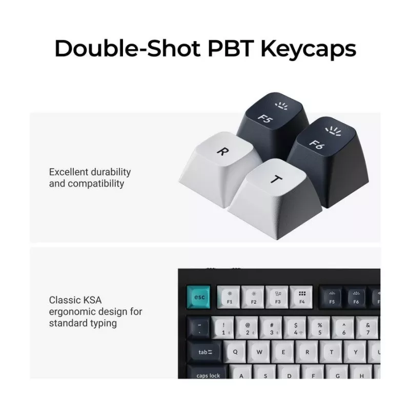 Teclado mecánico Keychron Q6 Max QMK VIA con interruptores Gateron Jupiter, formato completo